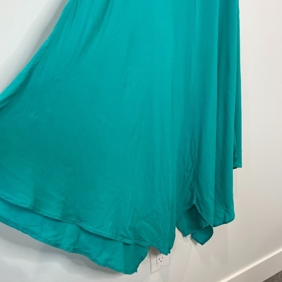 Elan Spaghetti Strap Midi Slip Dress Cover-up In Aqua - Picture 4 of 7